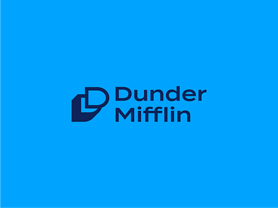 Dunder Mifflin - Logo rebrand brand branding compagny design dunder dunder mifflin entreprise graphic graphic design illustration logo logodesign mickael scott paper rebrand redesign refresh the office typography vector