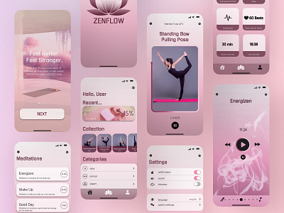 ZenFlow app app ios ui design uxui