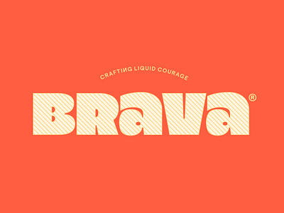 Brava Logo Design beer beer label beer logo brand branding design drink label drink logo graphic design identity illustration lettering logo logotype playful