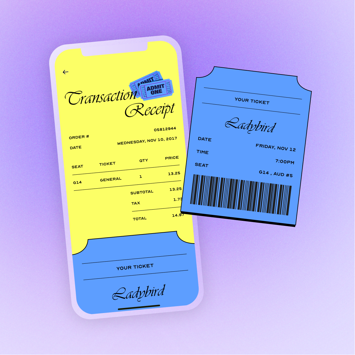 #008 / Purchase Receipt branding design ui