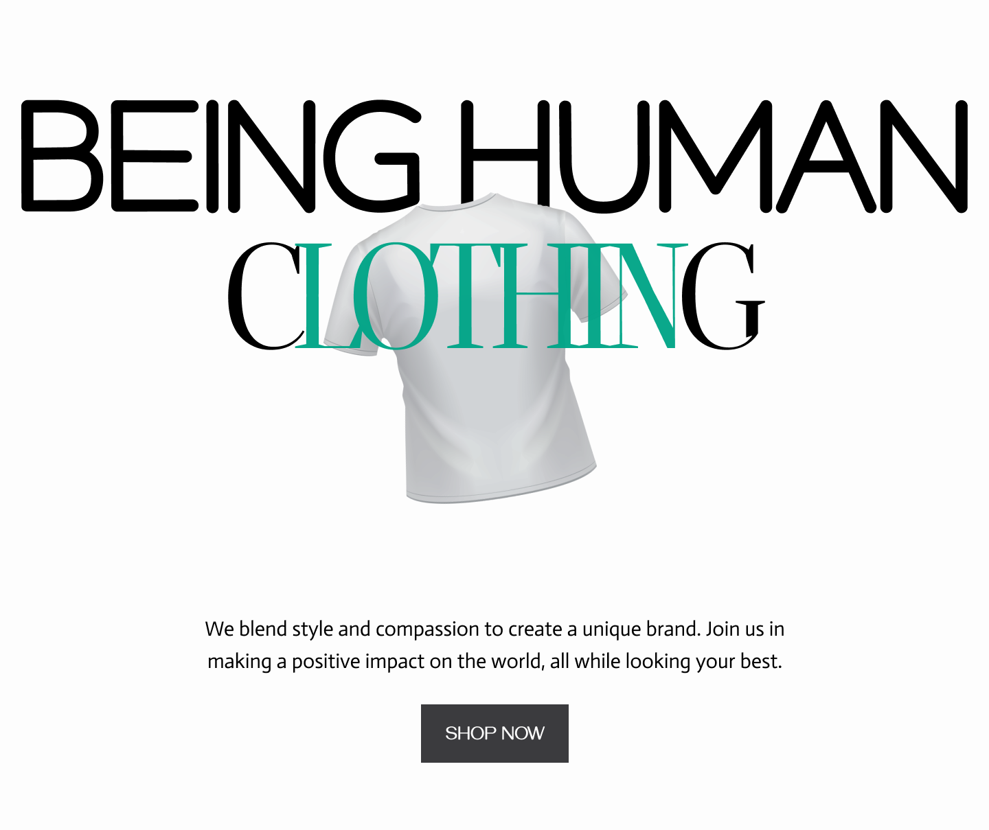 Being Human Clothing - Homepage Redesign beinghuman fashionrevamp webredesign