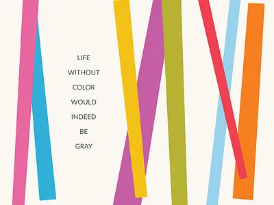 Life without color branding design illustration logo marketing print collateral social media website