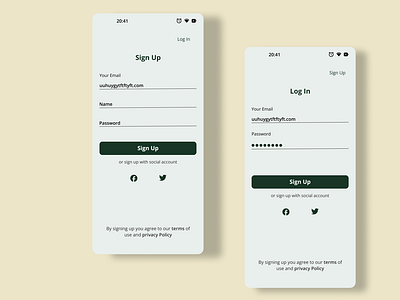 Simple UI [ Log In & Sign In ] authdesign cleandesign ctabuttons formdesign interactiveui intuitivedesign loginexperience loginui minimalui mobileui modaldesign signindesign signupflow ui uidesign userexperience userinterface uxinspiration webdesign webinteractions