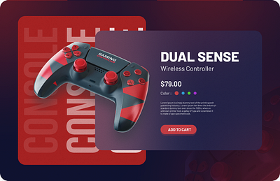 Dual Sense Gaming Banner gaming graphic design logo ui ux
