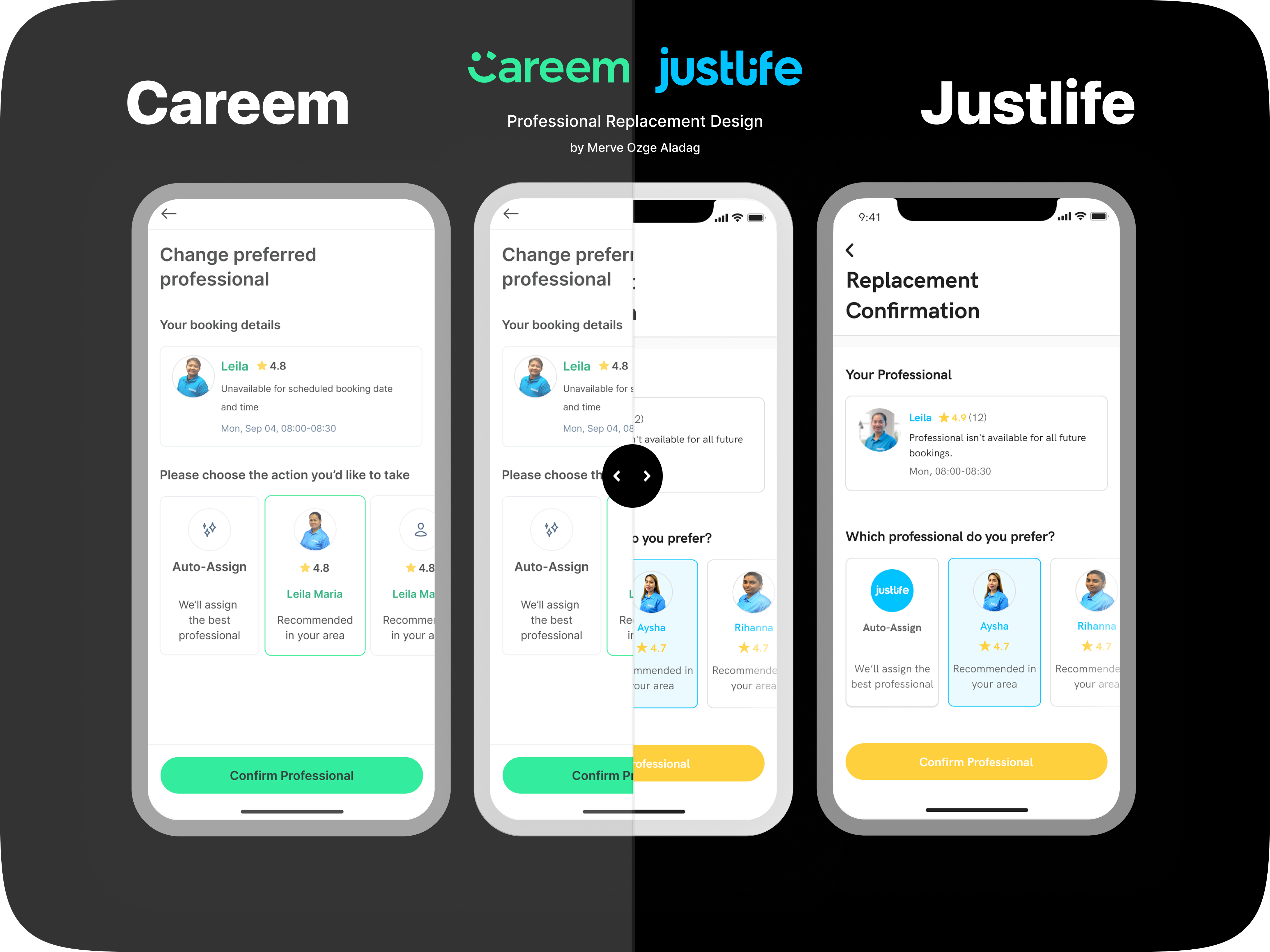 Professional Replacement Design for Careem and Justlife app design booking booking detail careem edit page ux ui design