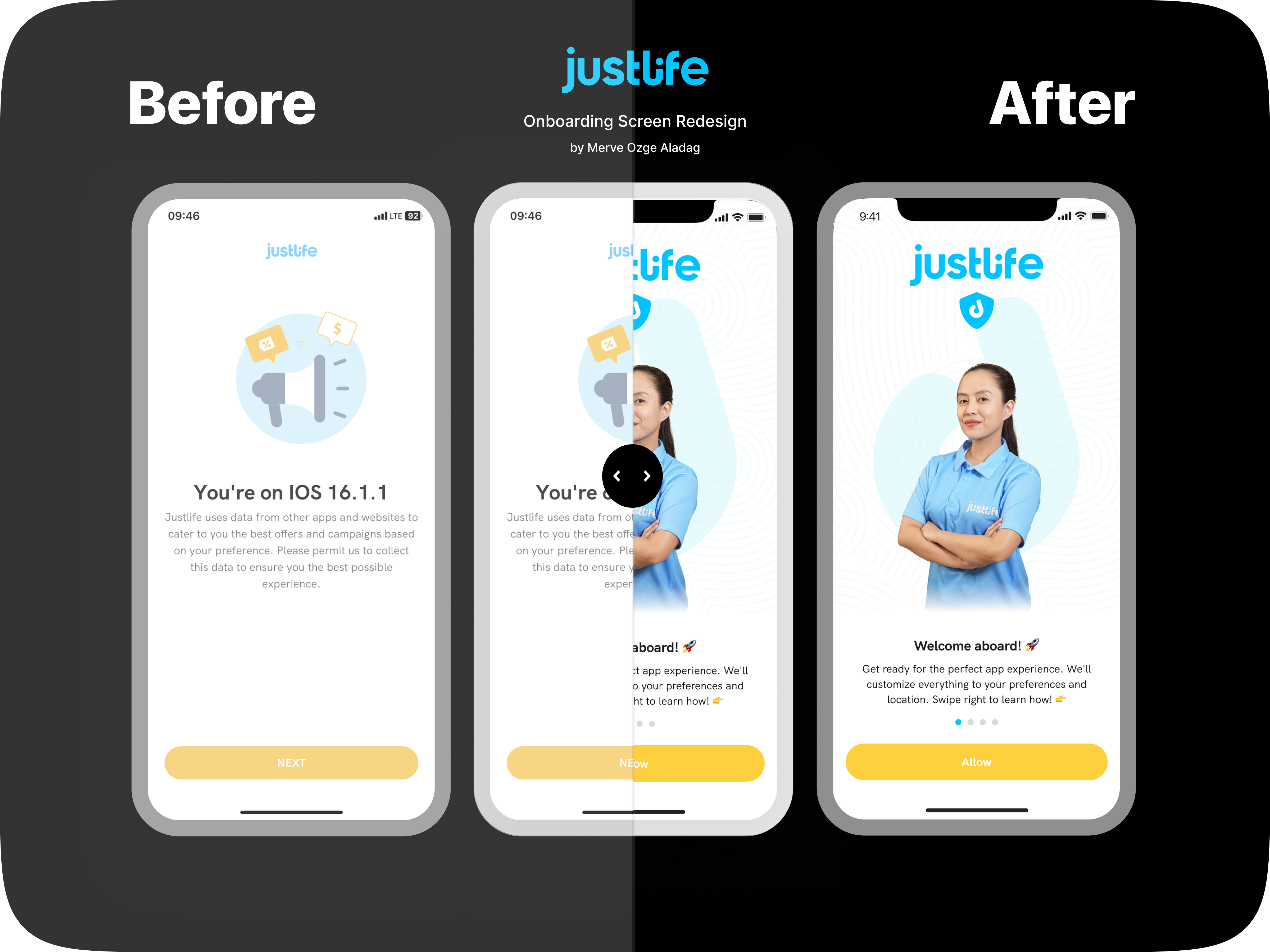 Onboarding Page Redesign - UX / UI Improvement app app design better ui better ux detail page justlife app mobile app mobile design redesign ui design ux ui improvement