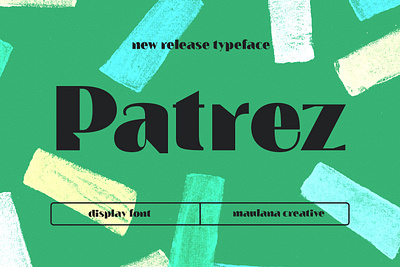 Patrez Contrast Display Sans Font branding font fonts graphic design handmade font lettering logo modern modern font nostalgic sans font sans serif