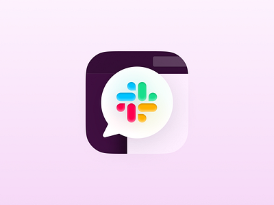 Slack - App icon redesign concept #13 - LARGE app branding design graphic design illustration logo typography ui ux vector