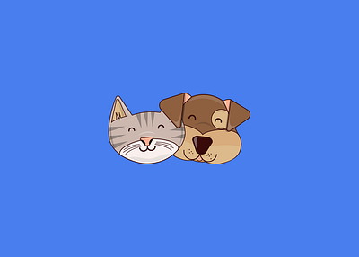 Logo for Petshop branding cat dog graphic design illustration logo petlove
