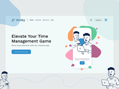 Airsky:Landing page