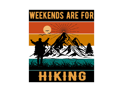 Hiking T-shirt Design wild