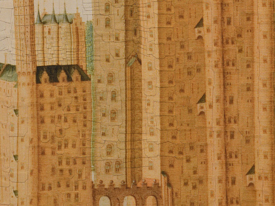 Castle after van der Heck, detail 1 architecture castle collage detail