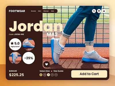 Footwear eCommerce Product Page UI design ecommerce product page ecommerce product page design ecommerce product page ui ecommerce ui footwear ecommerce design footwear ecommerce ui ui ui design