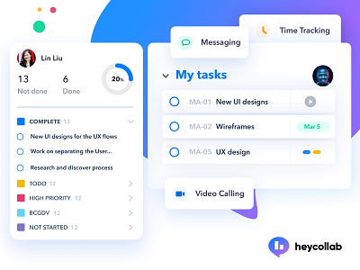 Heycollab UI Design ui ux website