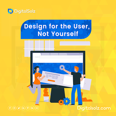 Design for the user, not yourself. branding business business growth design digital marketing digital solz illustration marketing social media marketing ui