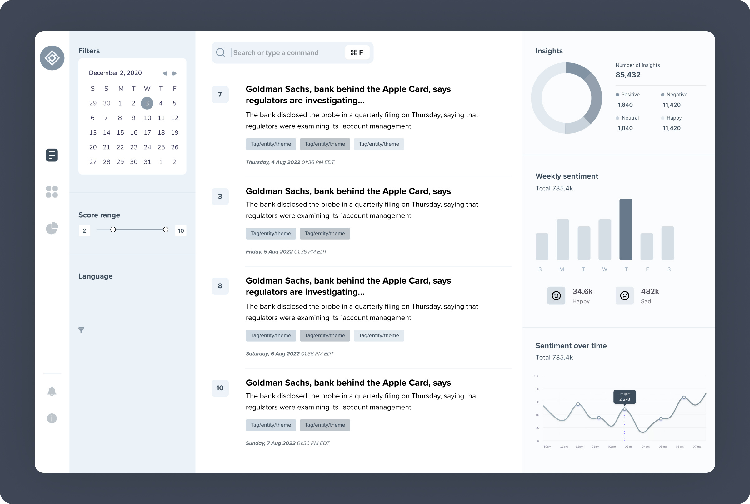 Cision Work UI ux wireframes