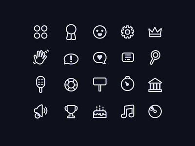 MEE6 Icons - Menu figma graphic design icon design icon illustration icons illustrator vector