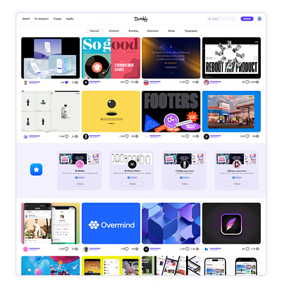 Bumbly (update) 2.8 bahance behance redesign bumbly dribbble dribbble redesign redesign update
