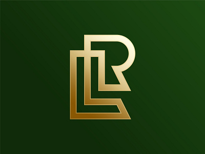 LR Lettermark brand identity branding design lettering lettermark logo mark minimalist monogram type typography