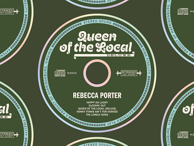 Rebecca Porter EP Packaging Design album album art album artwork album cover album design album packaging band band merch compact disc country music disc ep ep art music music branding musician record sleeve spotify cover vintage typography vinyl cover