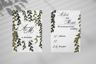 Wedding invitation branding graphic design motion graphics