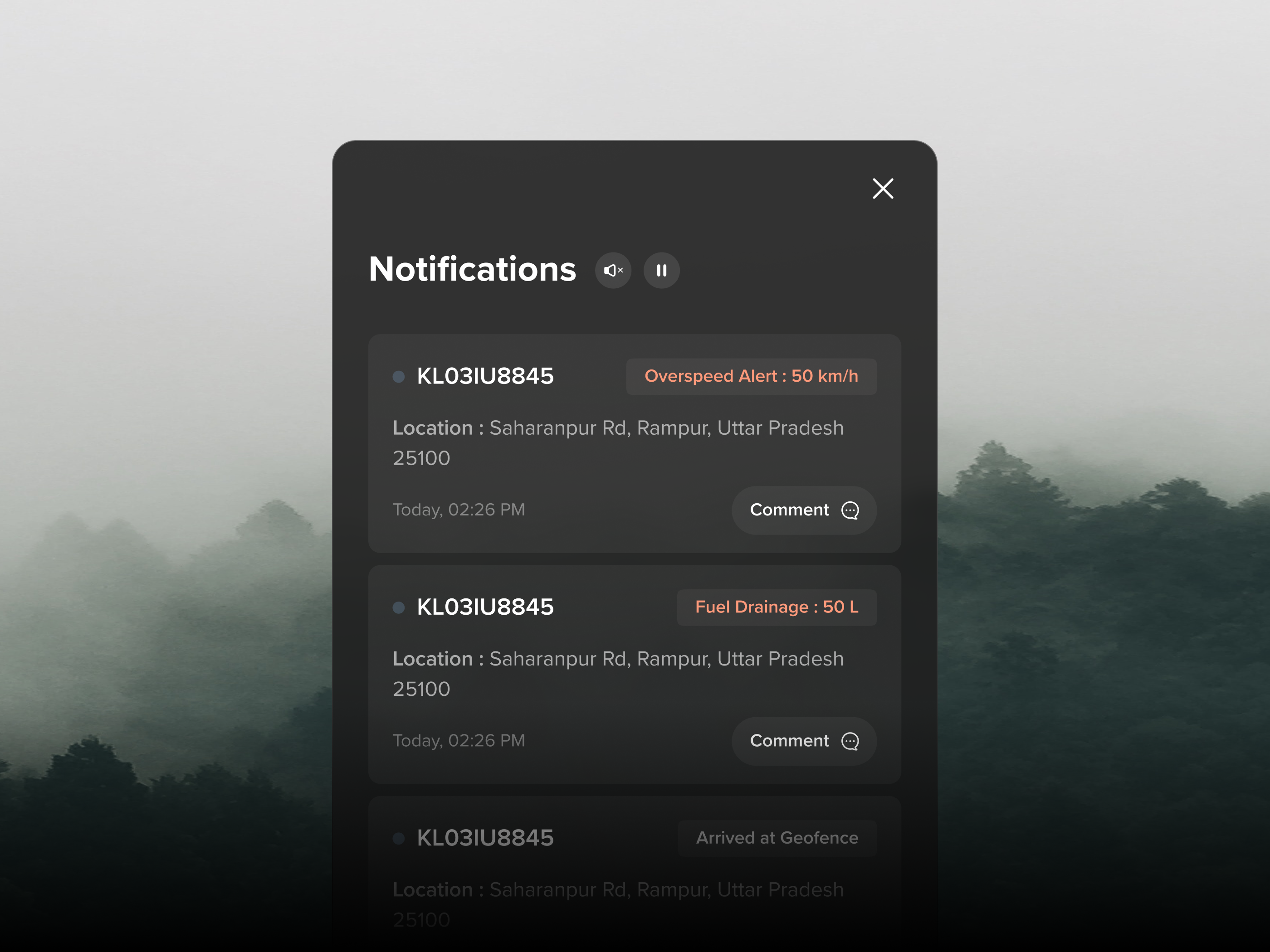 Notifications alerts darkui notification panel notifications panel ping popup ui