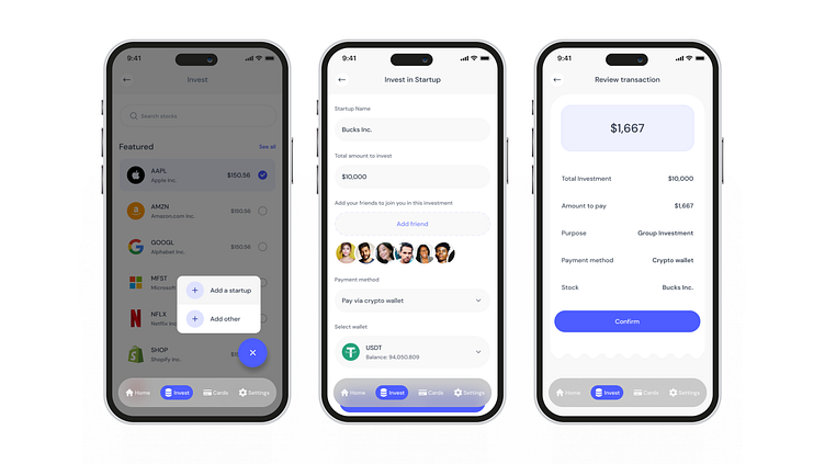 Setup Investment page by Praise Aderinwale on Dribbble