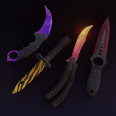 CS:GO Knifes 3d