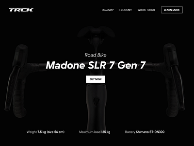 Landing page Madone SLR 7 Gen 7 ui