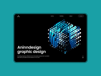 Homepage 3d animation branding figma graphic design motion graphics spline typography ui web web design website website design