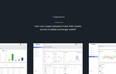 Dashboard Overview crypto dashboard design ui ux