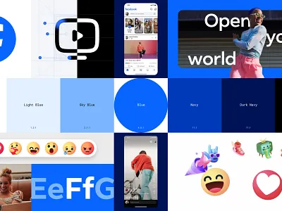 Redefining Facebook’s brand identity brand design brand identity design iconography logo design product design visual design visual design system