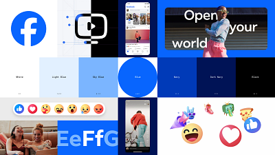 Redefining Facebook’s brand identity brand design brand identity design iconography logo design product design visual design visual design system