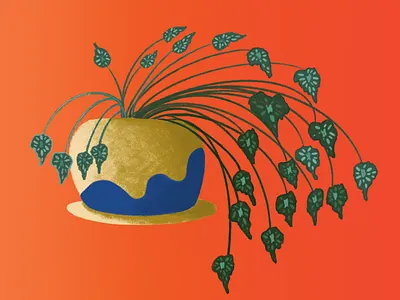 Botanical painting botanical digital art illustration nature plants procreate