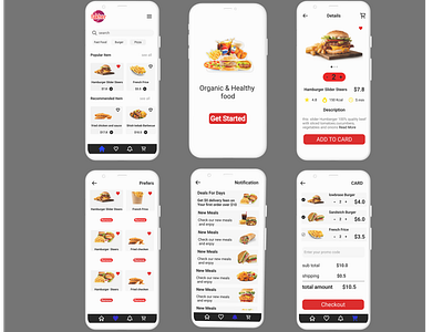 UI/UX Design of dlivery food APP design produ product design ui ux uxui