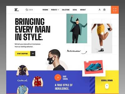 Fashion Website Design apparel clothing brand designer farzan fashion homepage landing page landingpage men mens fashion mens outfit menswear ui web web design web designer web site webdesign webpage website