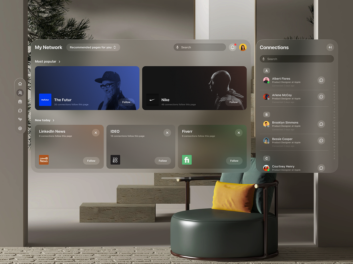 Browse thousands of Vision Pro images for design inspiration | Dribbble