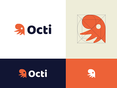 Octi - Octopus logo exploration brand branding graphic design logo octopus squid