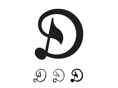 D x Musical Note🎵 app beat brand identity branding d d logo design dj icon illustration logo logo designer logo process logos logotype music music logo musical note producer sketch