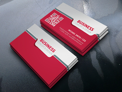 Red Creative Business Card business card graphic design visiting card