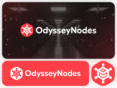 OdysseyNodes Logo Concept branding csgo game gaming hosting icon logo minecraft play vector vps