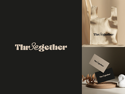 Logo — Thr3egether branding design graphic design illustration logo mockup typography vector