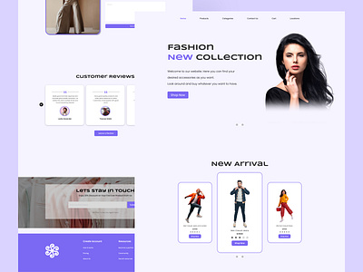 Fashion Website Design branding dashboard design graphic design graphics illustrator landing page logo page prototype section ui ui ux ux website