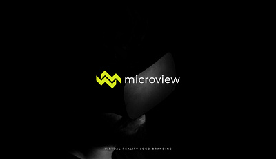 Microview | Virtual Reality (VR) Brand Logo Design 3d animation branding graphic design logo motion graphics ui