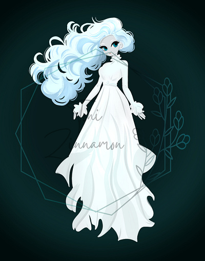 Ghostly Gal art character design illustration