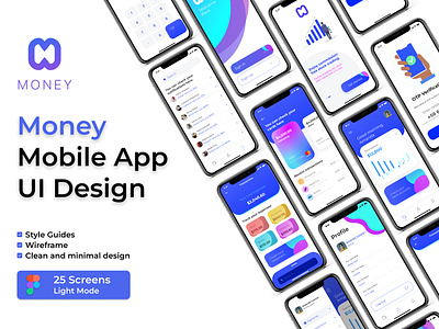 Money App UI Design: Empowering your financial journey. app ui financial services fintech information architecture logo user centered design user interface design