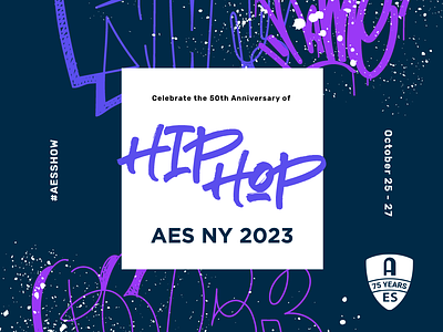 Hip Hop Poster for AES branding design graphic design