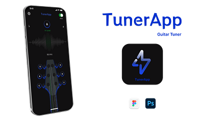TunerApp app design graphic design tuner tunerapp typography ui ux