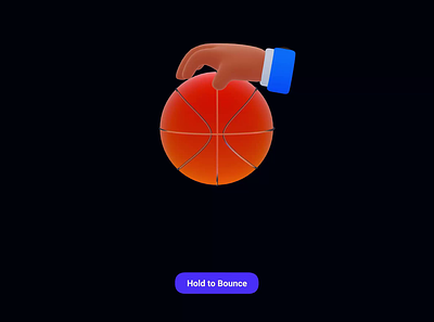 Dribbbling a basketball using Spline.design 3d 3d animation basketball dribbble interactive spline web 3d web animation web demo webgl