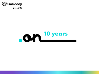 GoDaddy Anniversary Logo 10 years online anniversary anniversary logo contest godaddy godaddy 10 years online godaddy 10 years online contest godaddy anniversary godaddy anniversary logo godaddy contest godaddy logo godaddy presents godaddy ten years online graphic design logo logo design minimalist minimalistic web domain provider web domains